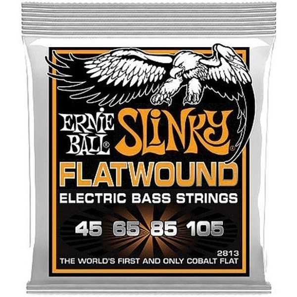 Струны для бас-гитары Ernie Ball 2813 Hybrid Slinky Flatwound Bass 45-105