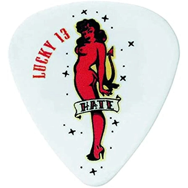 Медиатор Dunlop L08R.60 Lucky 13 Hate Girl .60