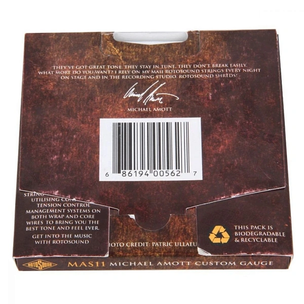 Струны для электрогитары Rotosound Michael Amott Signature 11-59
