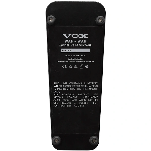 Педаль эффектов Vox V846 Vintage Wah