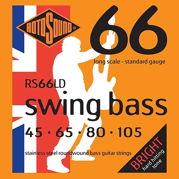 Струны для бас-гитары Rotosound RS66LD Bass Strings Stainless Steel 45-105