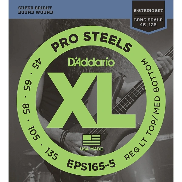 Струны для бас-гитары D'Addario EPS165-5 45-135