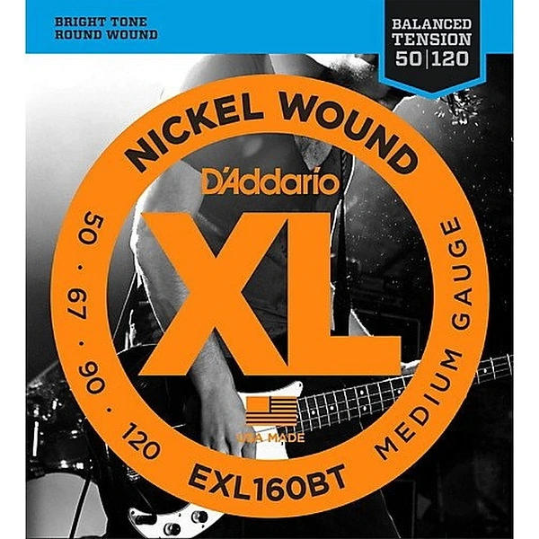 Струны для бас-гитары D’Addario EXL160BT 50-120