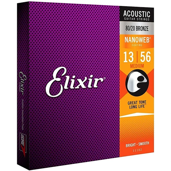 Струны для акустической гитары Elixir 11102 13-56