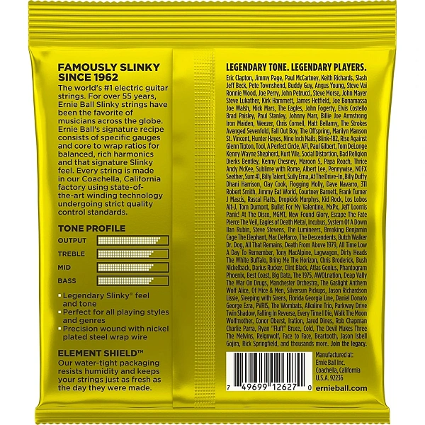 Струны для электрогитар Ernie Ball 2627 11-54