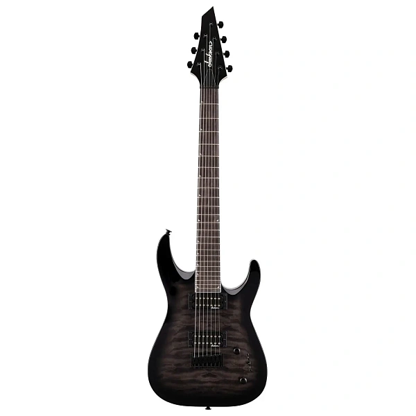 Электрогитара Jackson JS22Q-7 DKA HT Dinky Arch Top AM Transparent Black Burst