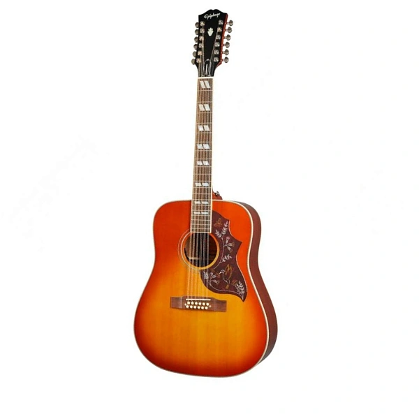 12-струнная электроакустическая гитара Epiphone Hummingbird 12-String Aged Cherry Sunburst