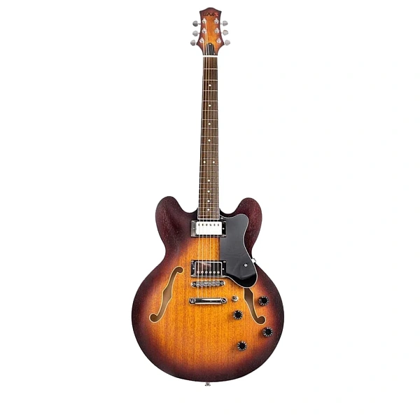 Полуакустическая гитара Eart E-335 Brown Sunburst