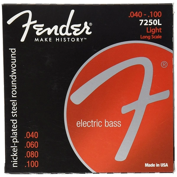 Струны для бас-гитары Fender 7250L 40-100 Long Scale