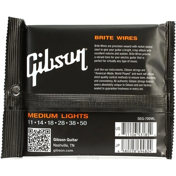 Струны для электрогитары Gibson SEG-700ML 11-50