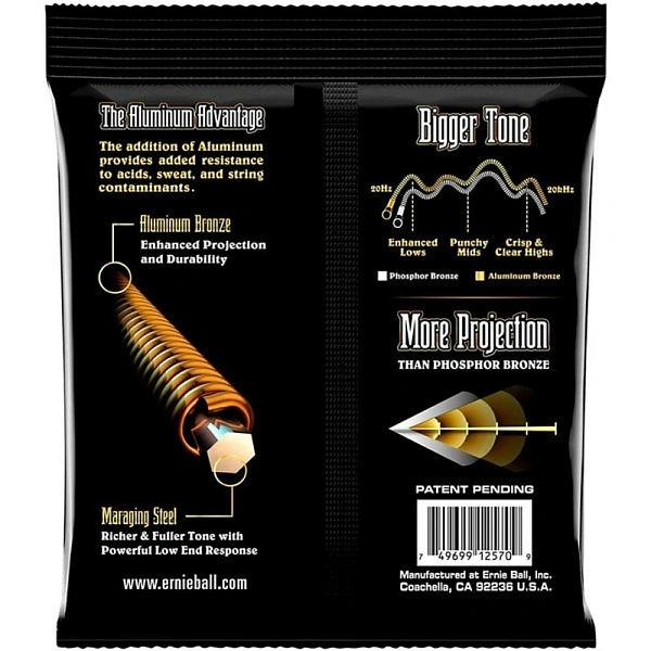 Струны для акустической гитары Ernie Ball 2570 Aluminum Bronze Extra Light 10-50