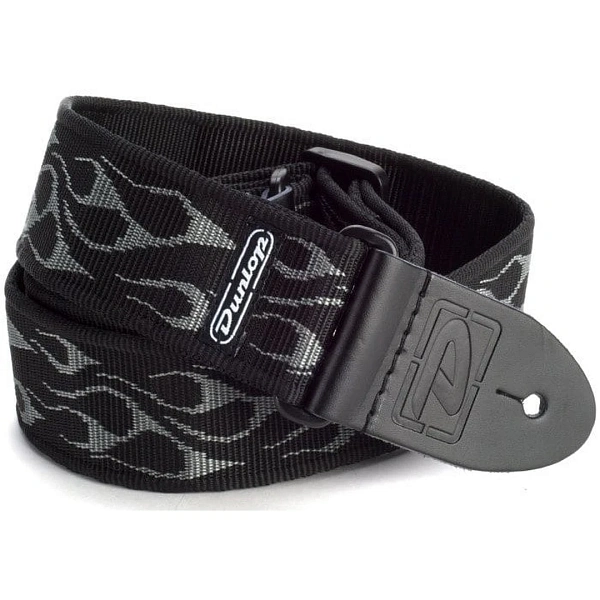 Ремень для гитары Dunlop D38-11GY Flambe Grey