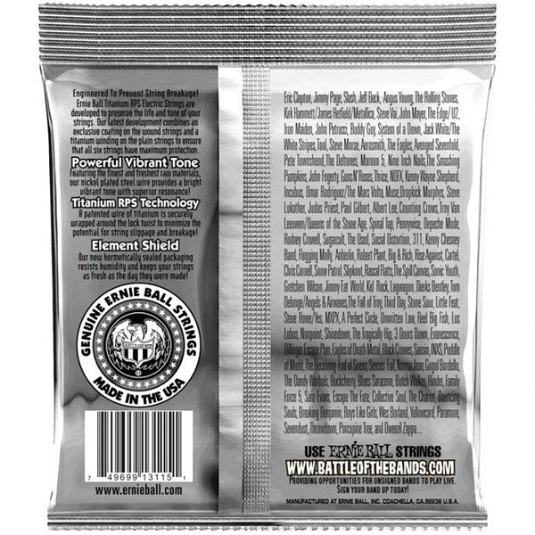 Струны для электрогитары Ernie Ball 3115 10-52