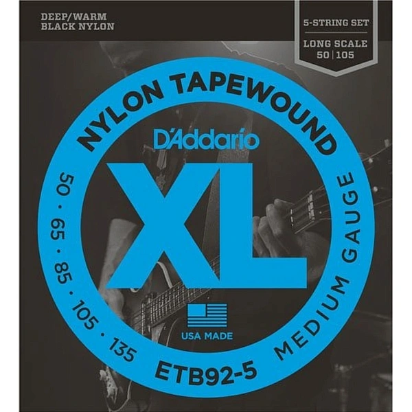 Струны для бас-гитары D’Addario ETB92-5 50-135