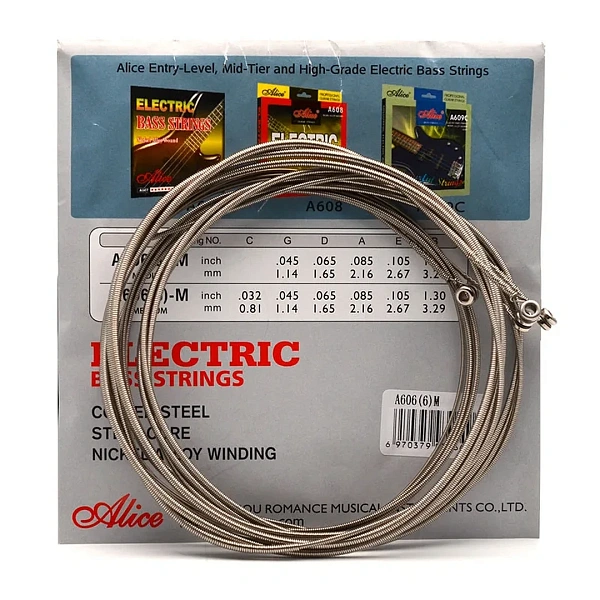 Струны для бас-гитары Alice A606(6)-M 32-130 6-Strings