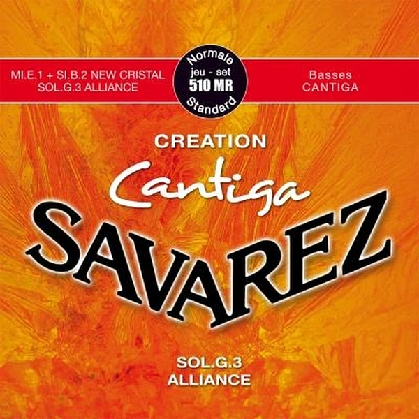 Струны для классической гитары Savarez 510MR New Cristal Alliance Creation Cantiga Mixed Tension