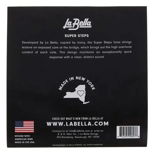 Струны для бас-гитары La Bella SS42-B 40-128