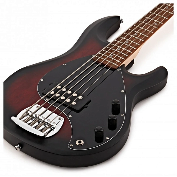 Бас-гитара Sterling by MusicMan StingRay Ray5 Ruby Red Burst Satin