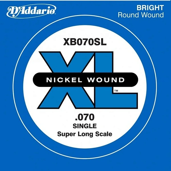 Струна для бас-гитары D'Addario XB070SL Nickel Wound